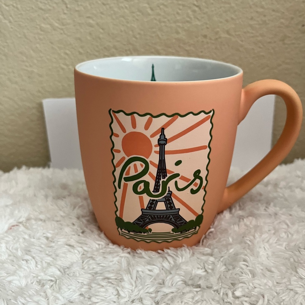 Punch Studio Paris Eiffel Tower Orange Mug